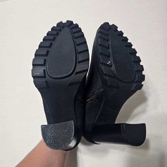 JUSTFAB Carlina Sweater Cuff Bootie in Black Size 7.5 - Picture 5 of 8